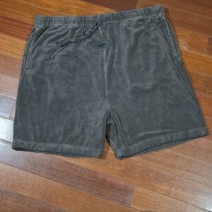 Essentials Fear Of God Off Black Terry Cloth Drawstring Gym Sweat Shorts XXL
